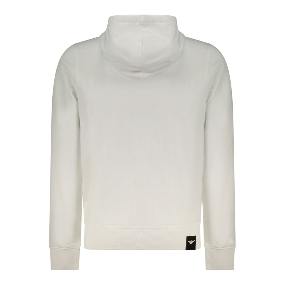 Accademia Militare Bianco Baumwoll-Kapuzenpullover für Herren