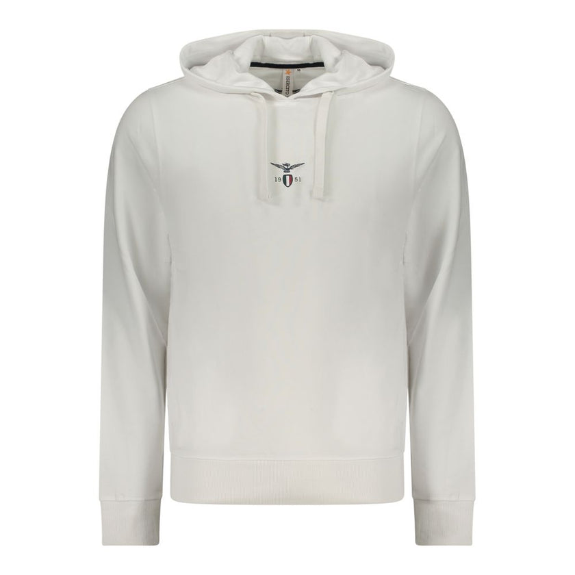 Accademia Militare Weißes Herren-Sweatshirt aus Baumwolle