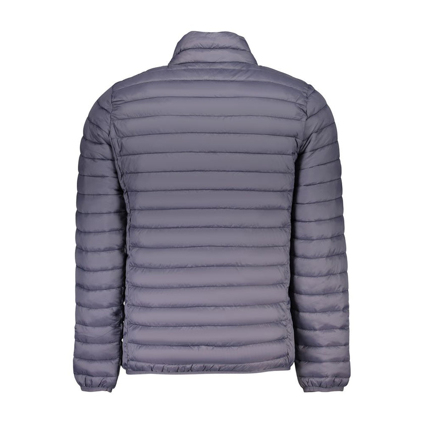 U.S. Grand Polo Blaue Polyester-Jacke in voller Länge