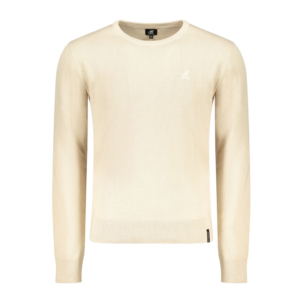 U.S. Grand Polo Beiger Baumwollpullover für Herren