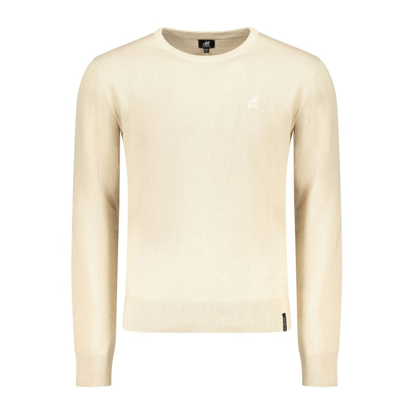 U.S. Grand Polo Beiger Baumwollpullover für Herren