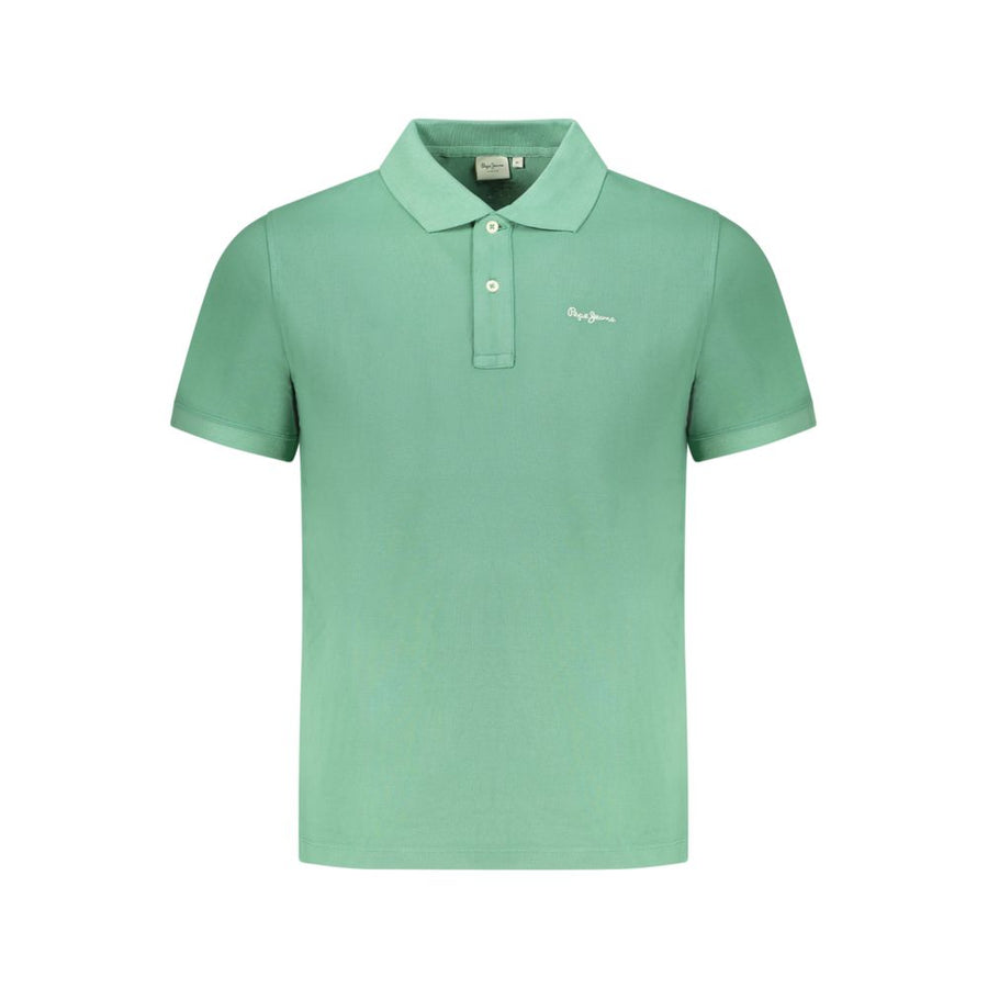 Pepe Jeans Men's Green Organic Cotton Polo Shirt