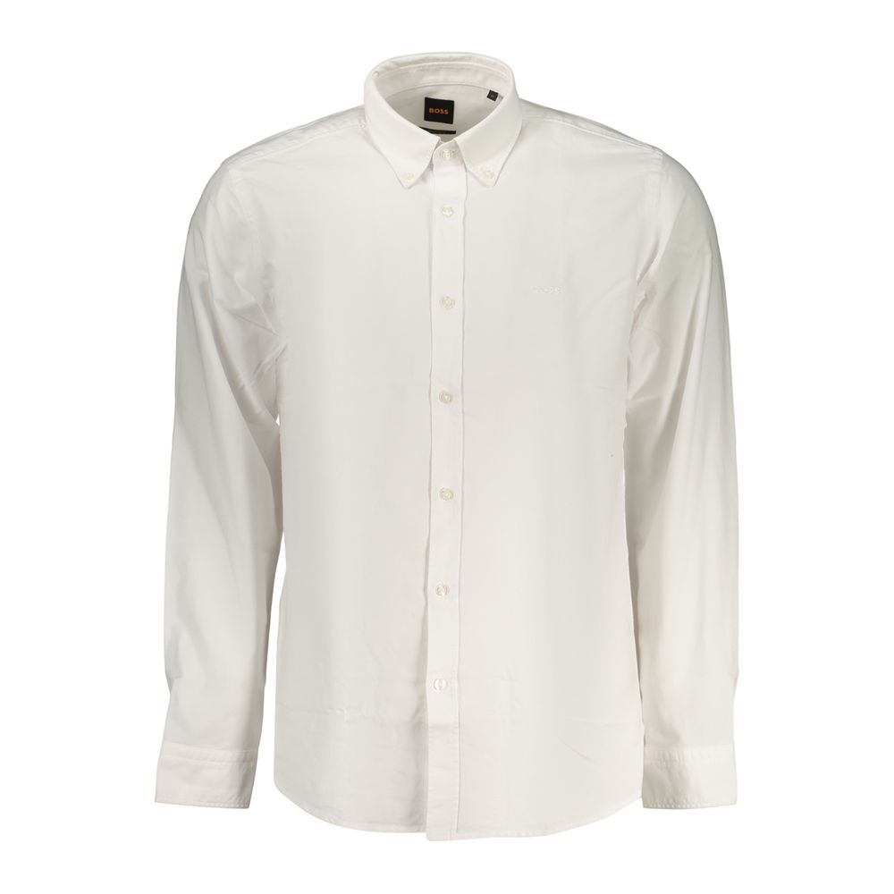 Hugo Boss Men's White Cotton Shirt