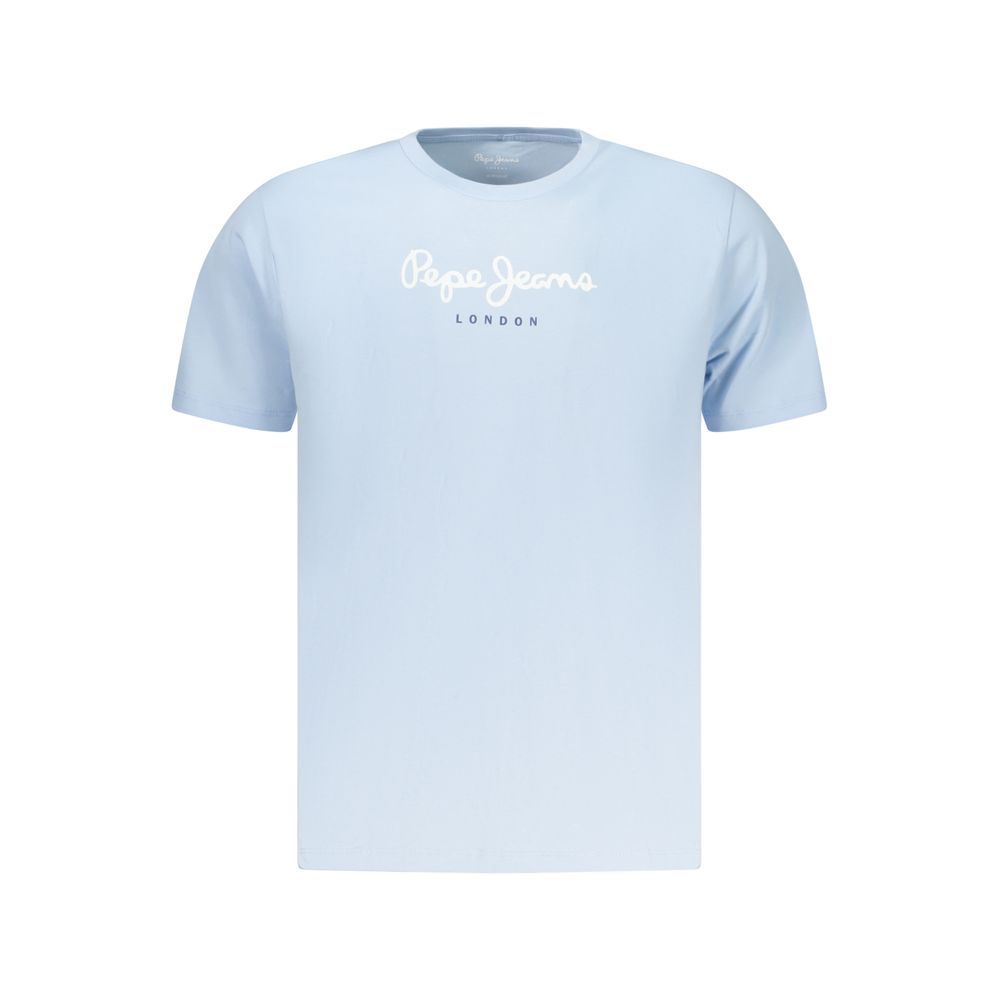 Pepe Jeans Azzurro Baumwoll-T-Shirt für Herren