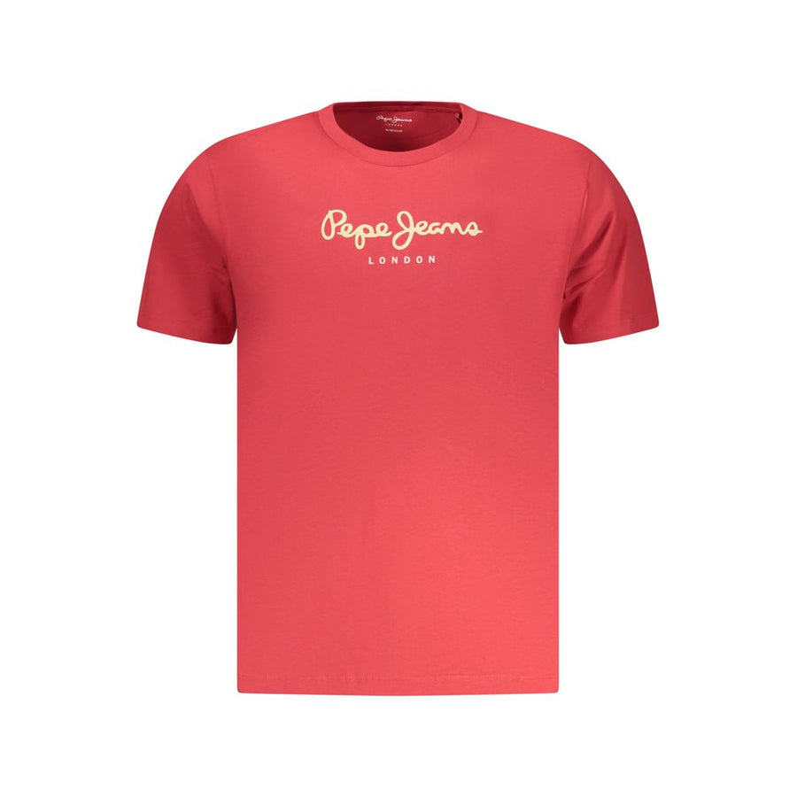 Pepe Jeans Rosso Baumwoll-T-Shirt für Herren