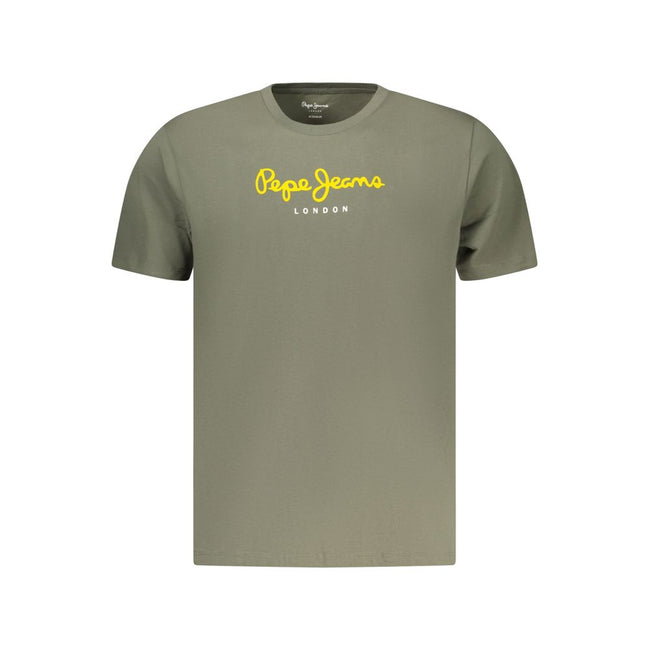 Pepe Jeans Verde Baumwoll-T-Shirt für Herren