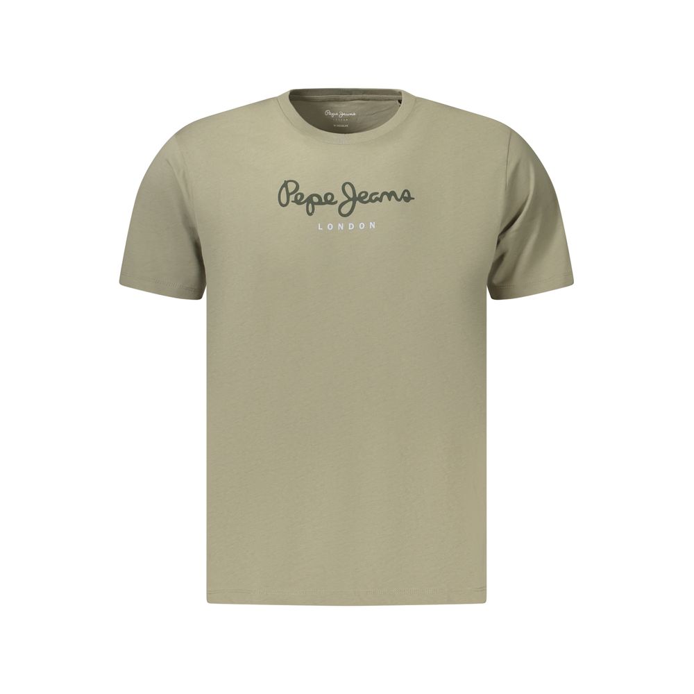 Men's Pepe Jeans Green Cotton T-Shirt