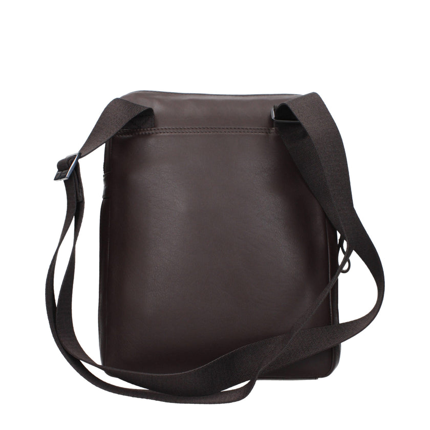 Piquadro Braune Leder Umhängetasche