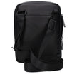Piquadro Schwarze Leder Umhängetasche
