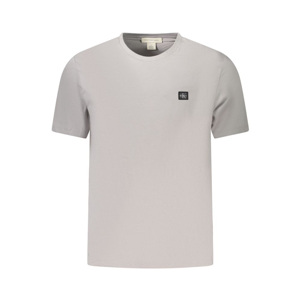 Calvin Klein Graues Baumwoll-T-Shirt für Herren