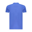 Norway 1963 Blaues Baumwoll-Poloshirt für Herren