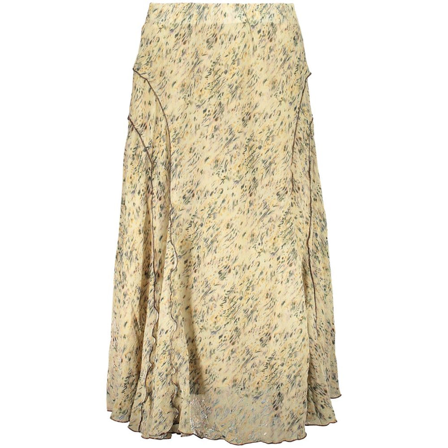 Desigual Beige Polyester Maxi Skirt