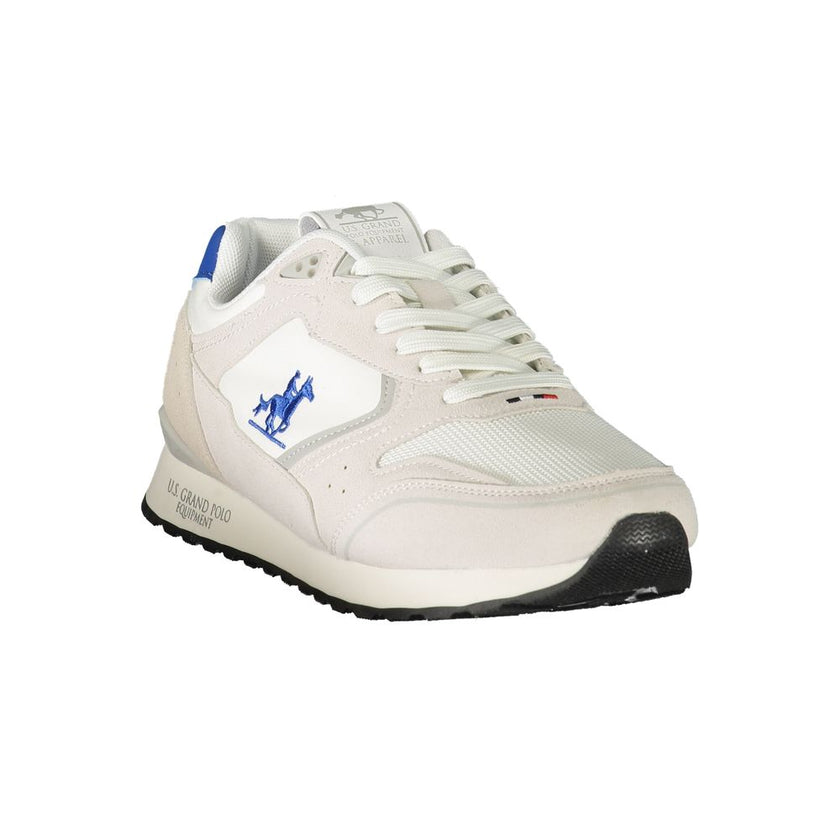 U.S. Grand Polo Weiße Herren-Sneaker aus Polyester