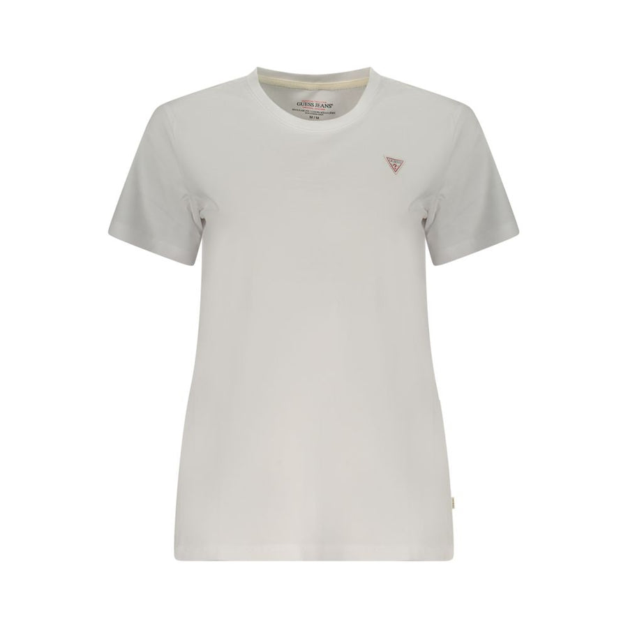 Guess Jeans Women's White Cotton T-Shirt