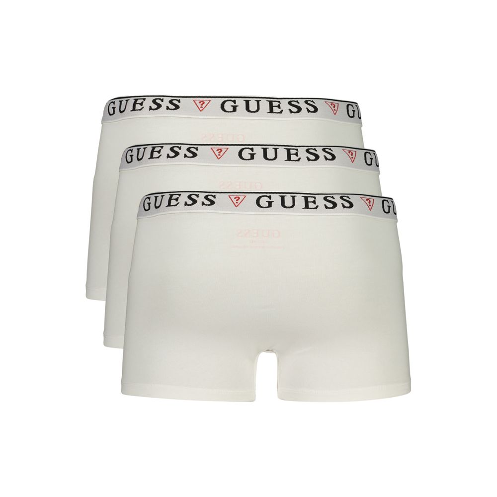 Guess Jeans Men's White Cotton Boxers
