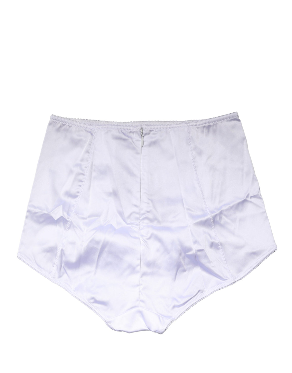 Dolce & Gabbana White High-Waist Silk Blend Girdle Briefs
