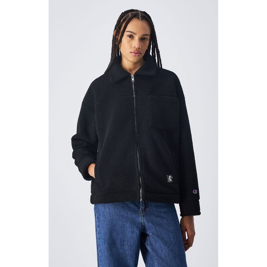 Champion Black Full-Length Polyester Jacket