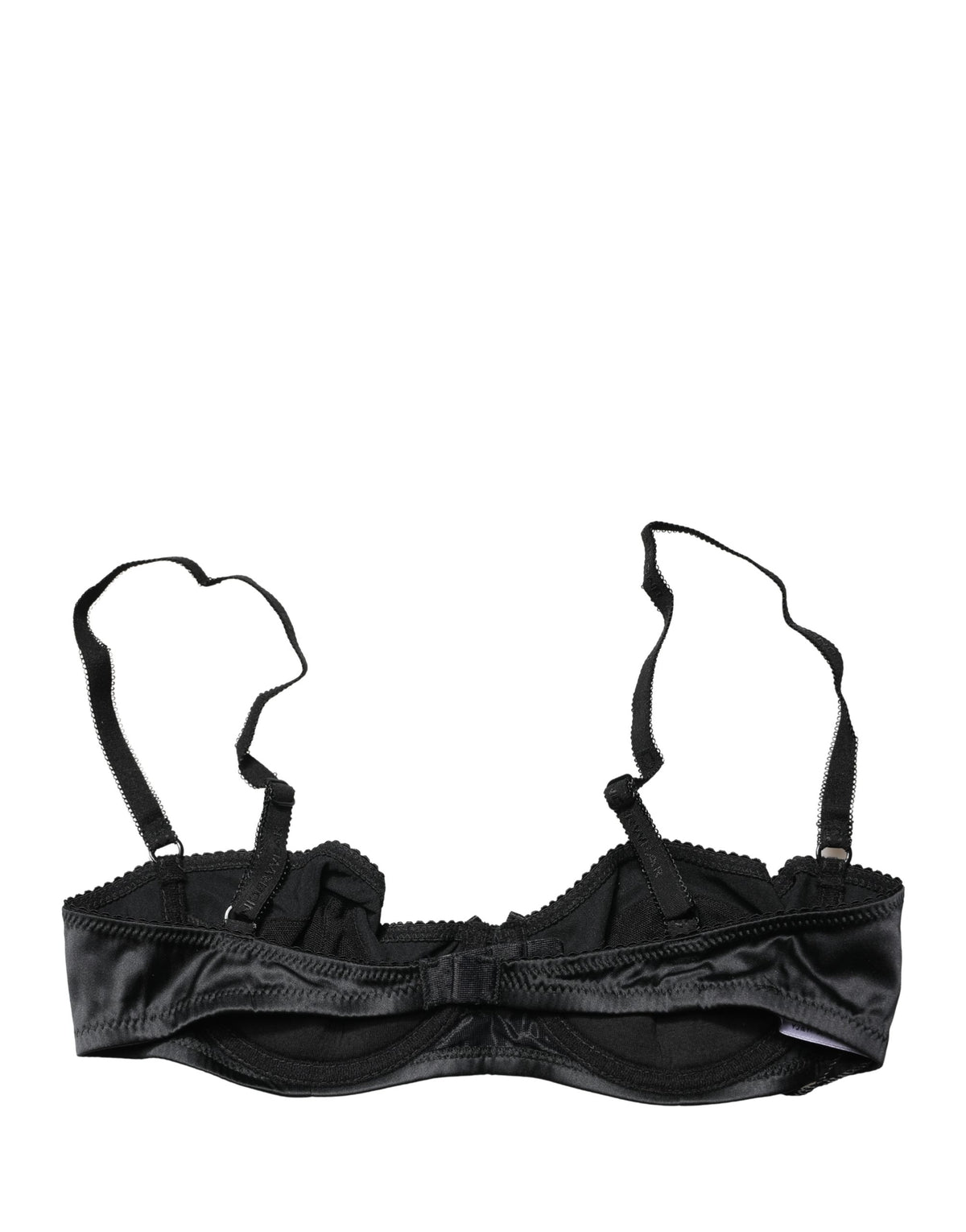 Dolce & Gabbana Black Half-Padded Underwired Balconette Bra Underwear