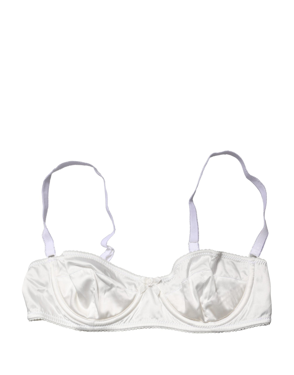Dolce & Gabbana White Semi-Padded Underwired Balconette Bra