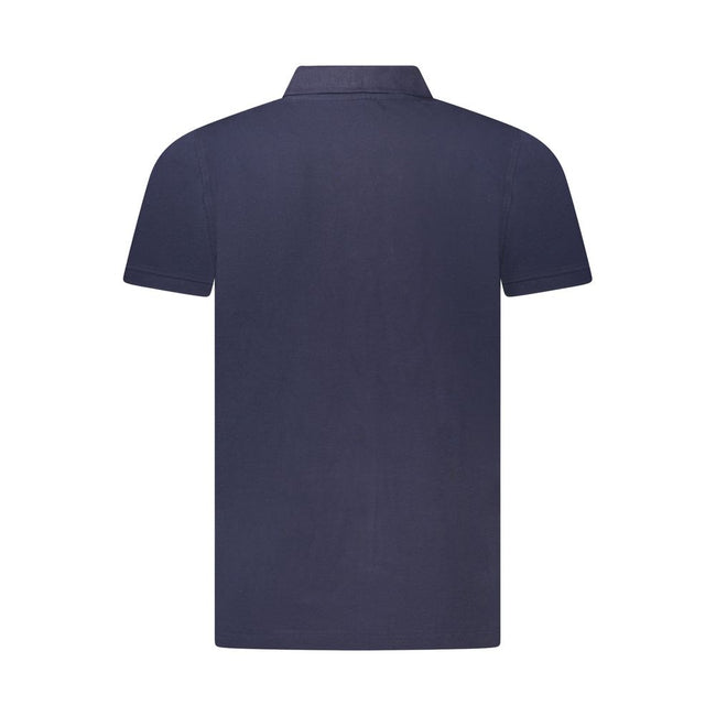 Norway 1963 Blaues Baumwoll-Poloshirt für Herren