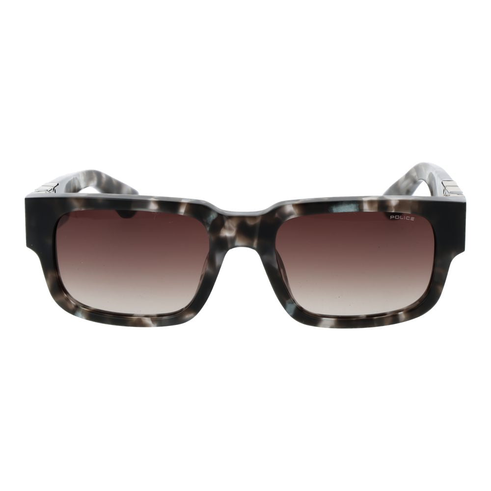 Police sunglasses in grey cellulose acetate