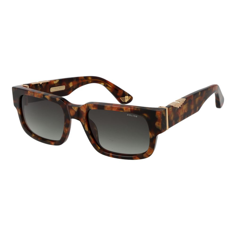 Police Sonnenbrille aus braunem Celluloseacetat