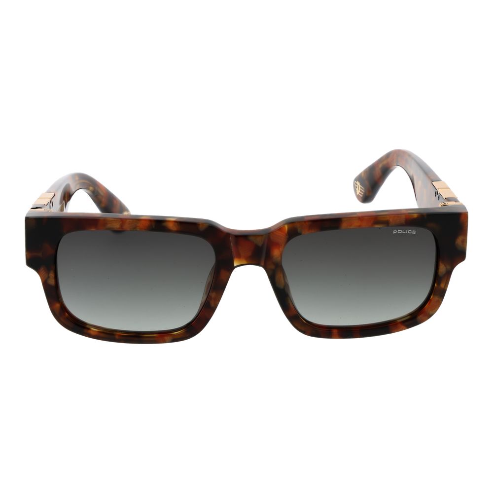 Police Sonnenbrille aus braunem Celluloseacetat