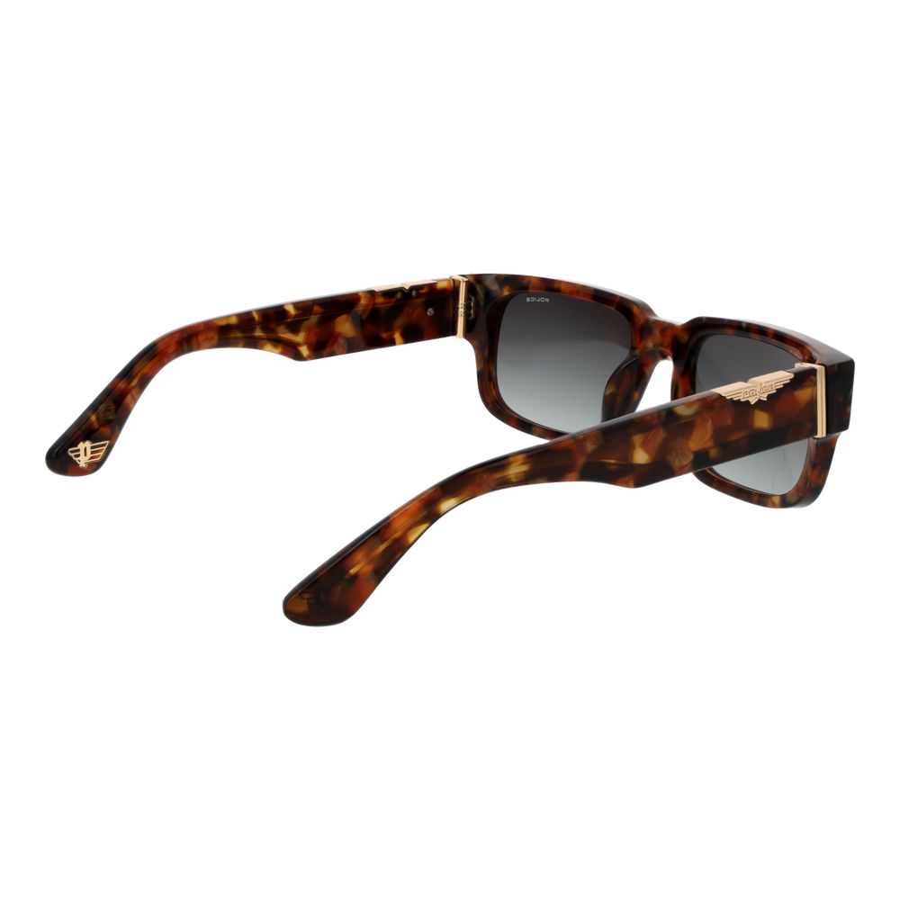 Police Sonnenbrille aus braunem Celluloseacetat