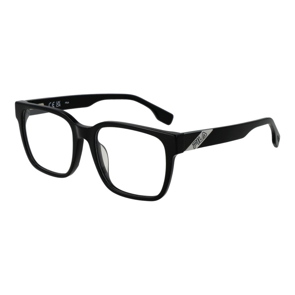 Fila-Brille mit schwarzen Gestellen aus Zelluloseacetat