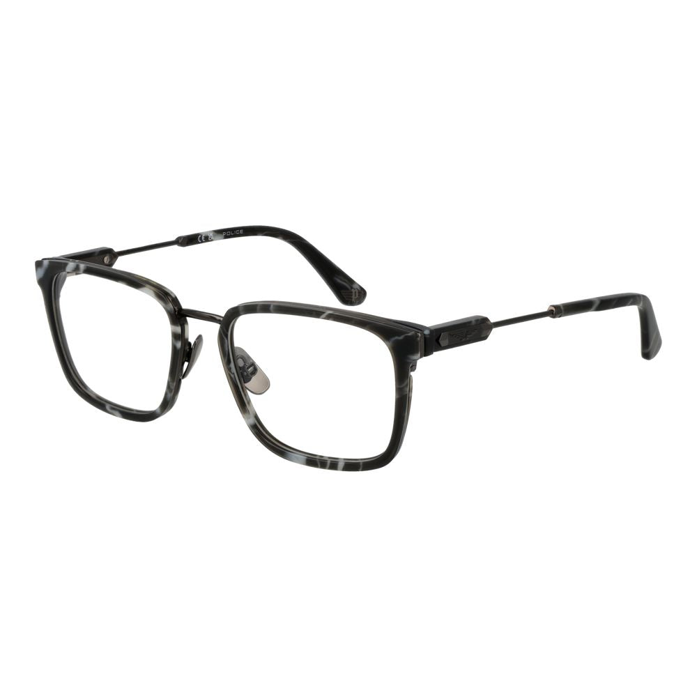Police Grey Metal Glasses (Frame)