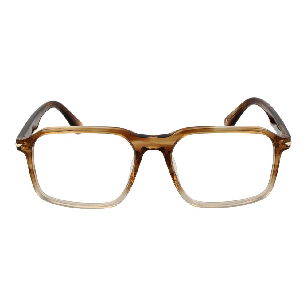 Police glasses frame made of brown cellulose acetate