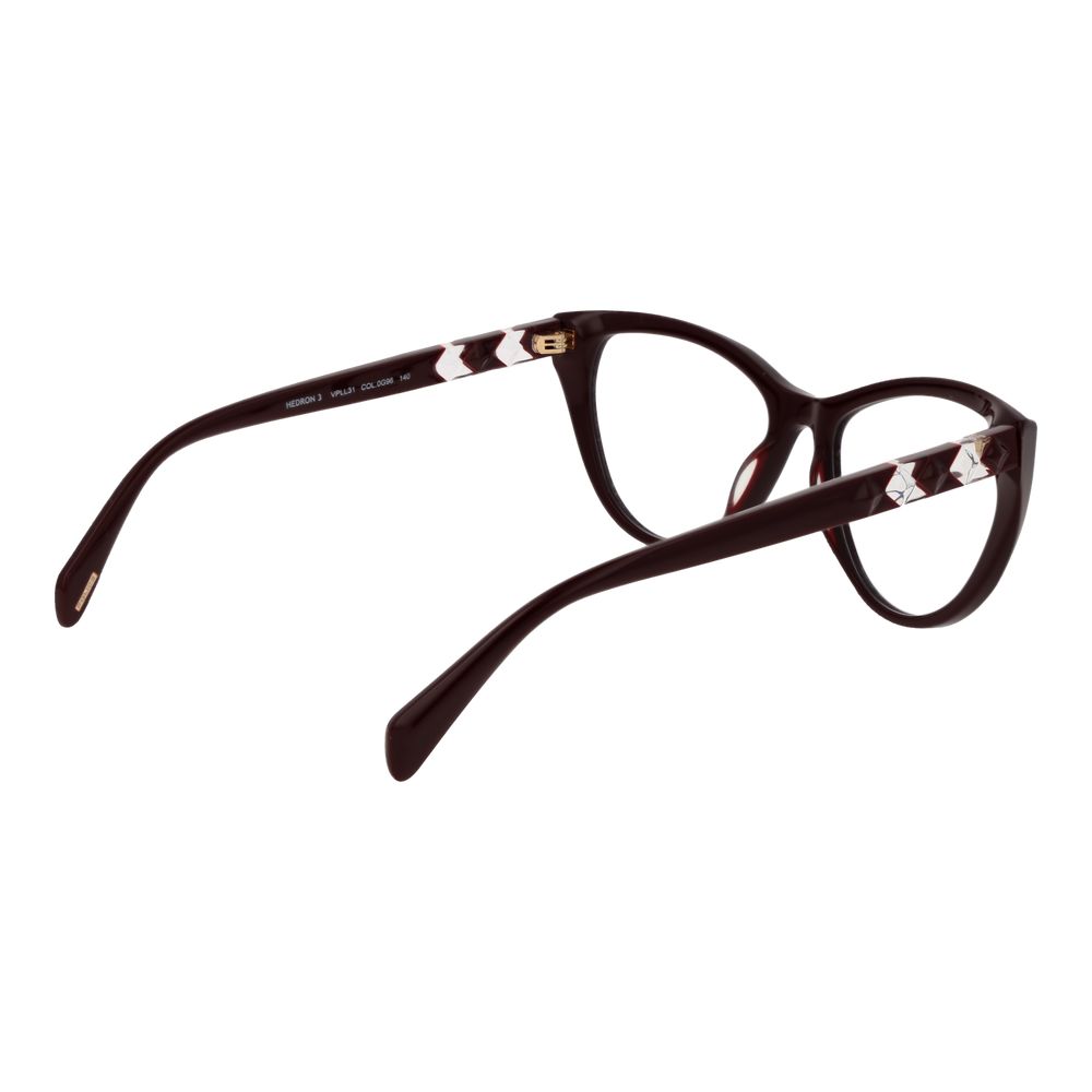 Police Burgundy Plastic Glasses (Frame)