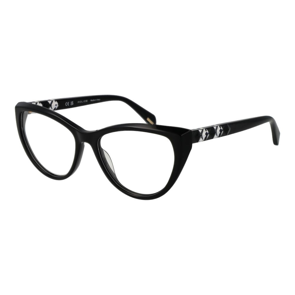 Police Black Plastic Glasses (Frame)