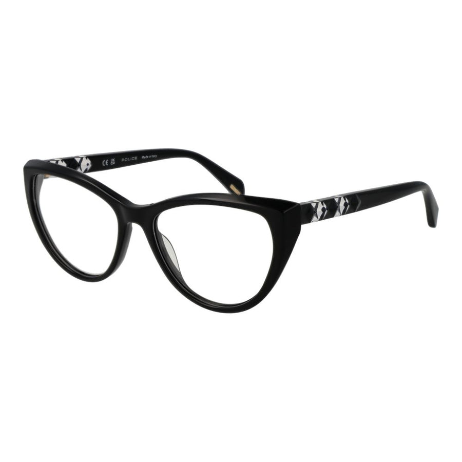 Police Black Plastic Glasses (Frame)