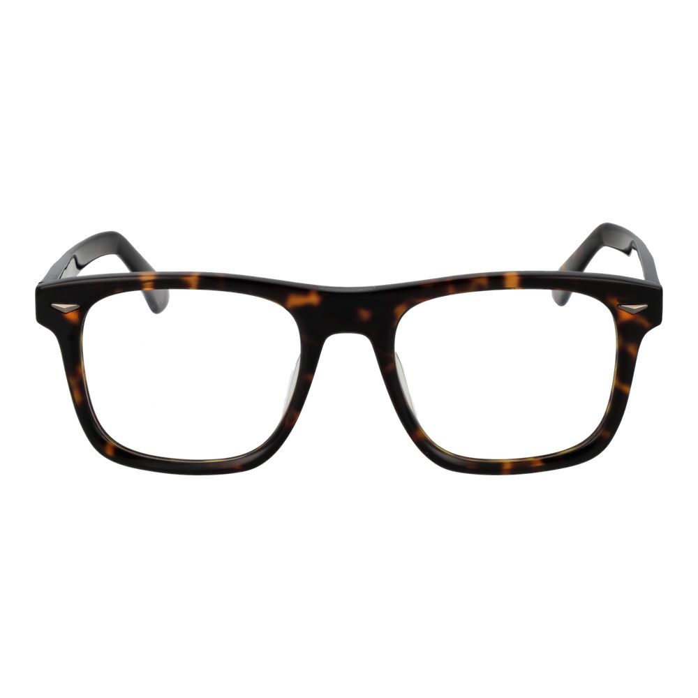 Police spectacle frame made of brown cellulose acetate