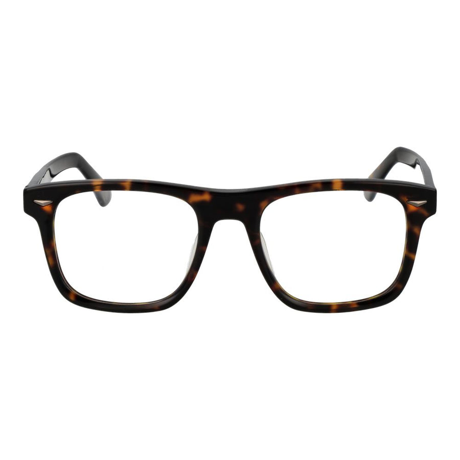 Police spectacle frame made of brown cellulose acetate