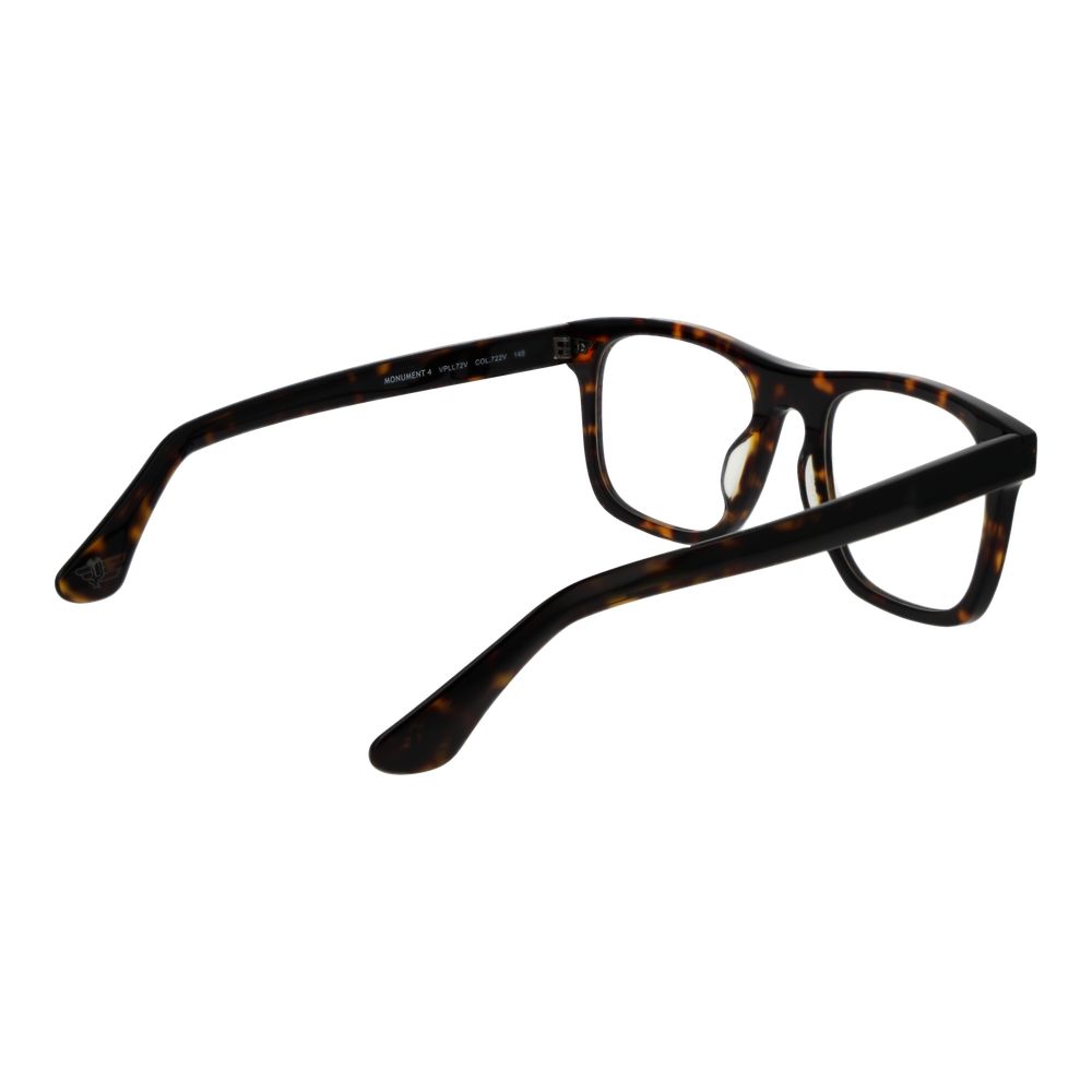 Police spectacle frame made of brown cellulose acetate
