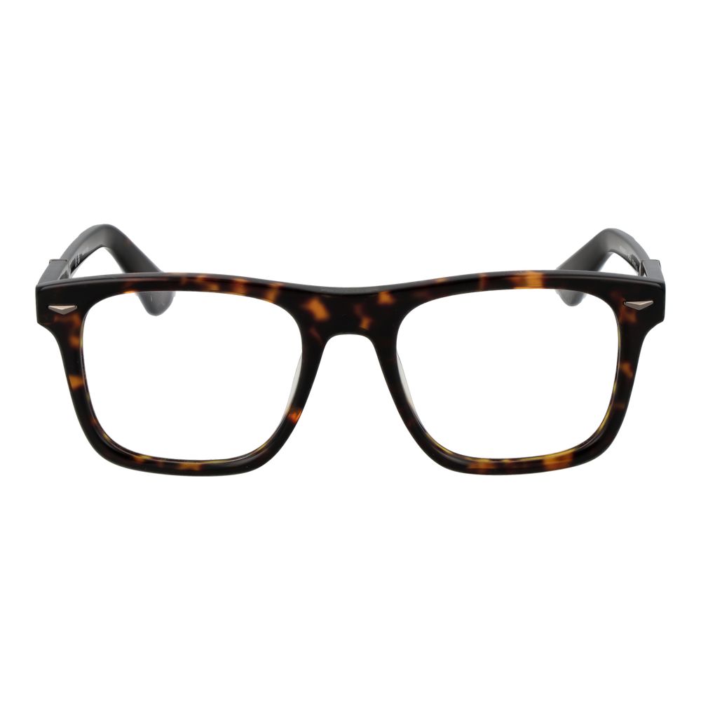 Police glasses frame made of brown cellulose acetate