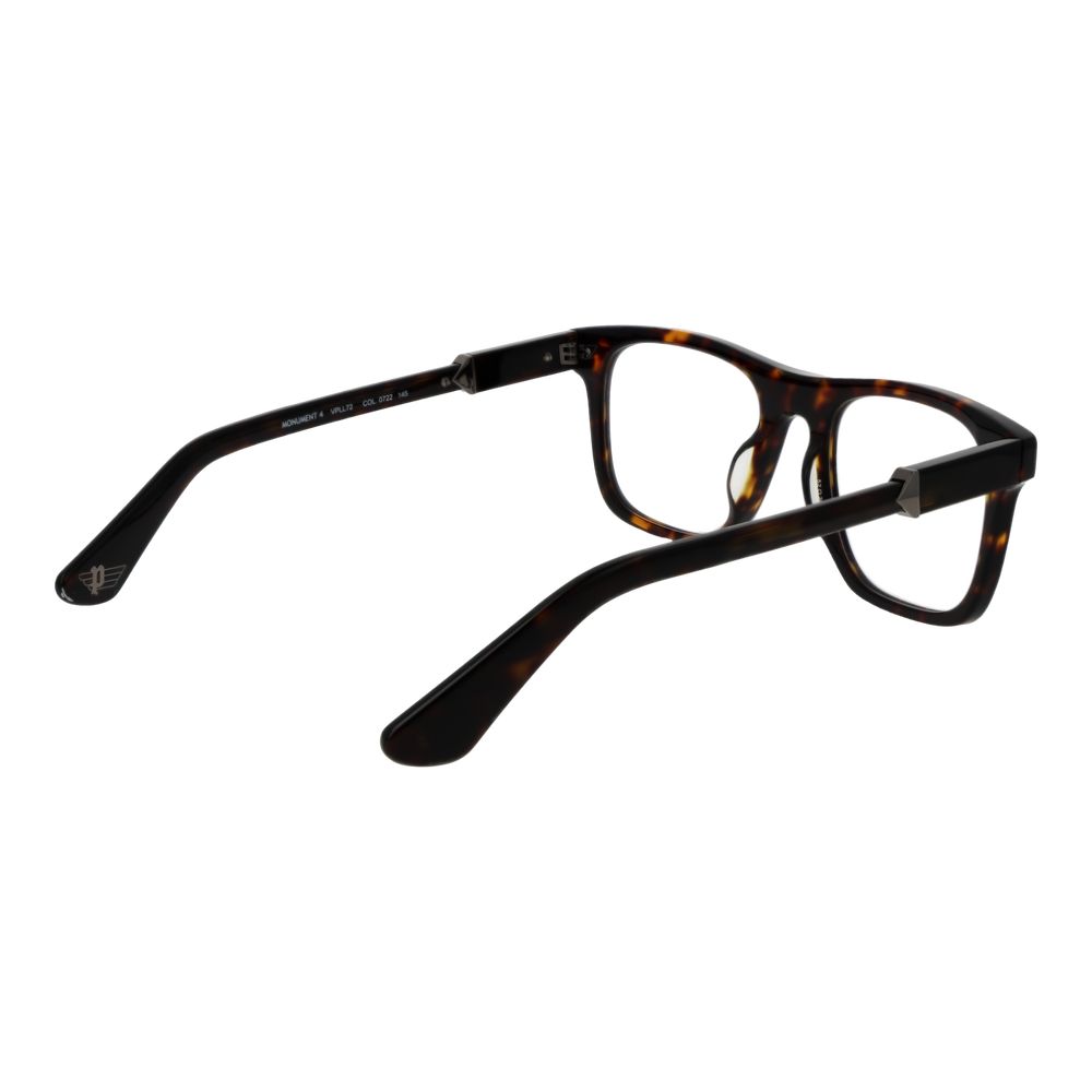 Police glasses frame made of brown cellulose acetate