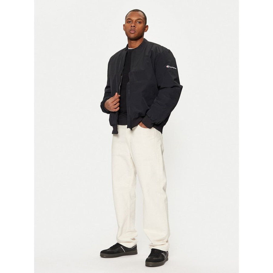 Champion Black Nylon Bomber Jacket