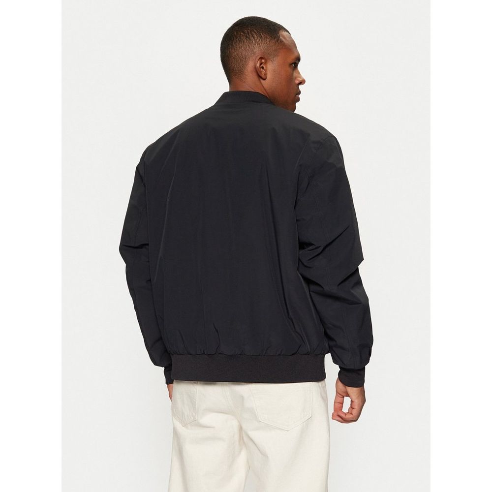 Champion Black Nylon Bomber Jacket