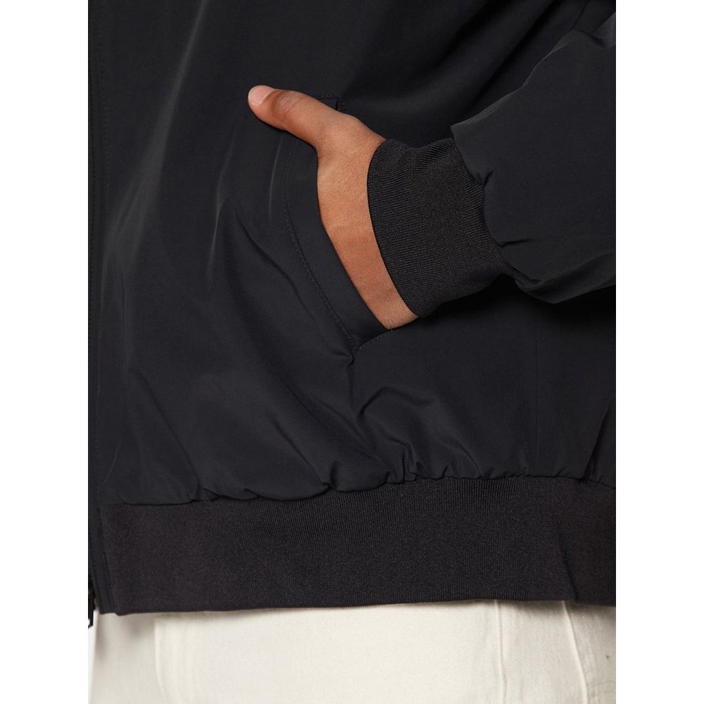 Champion Black Nylon Bomber Jacket