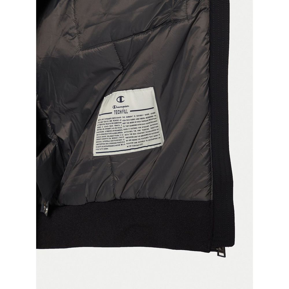 Champion Black Nylon Bomber Jacket