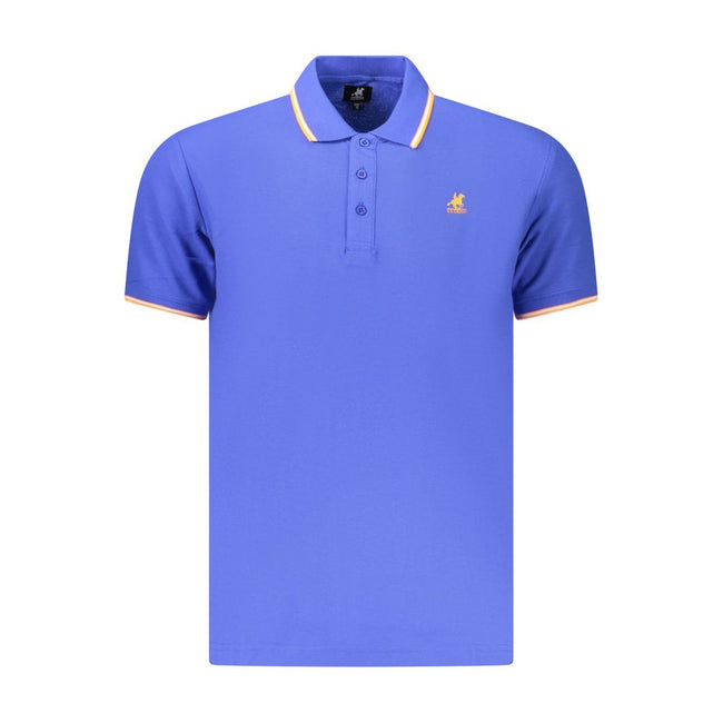 U.S. Grand Polo Blaues Baumwoll-Poloshirt für Herren