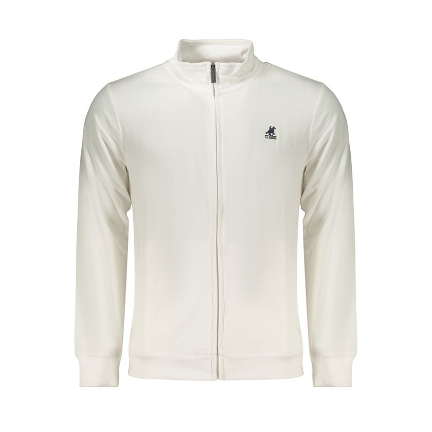 U.S. Grand Polo Weißes Herren-Sweatshirt aus Baumwolle