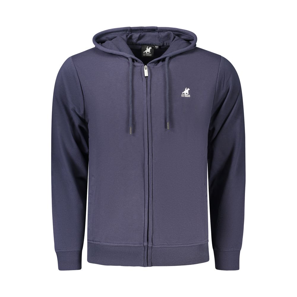 U.S. Grand Polo Blauer Baumwoll-Kapuzenpullover für Herren
