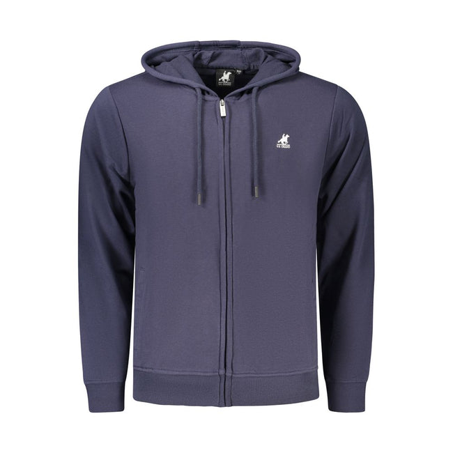 U.S. Grand Polo Blauer Baumwoll-Kapuzenpullover für Herren