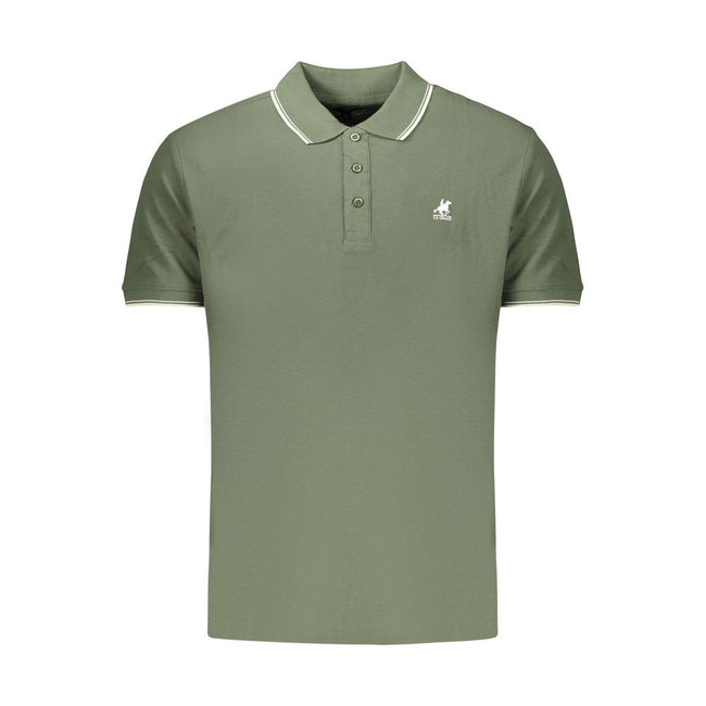 U.S. Grand Polo Grünes Herren-Poloshirt aus Baumwolle