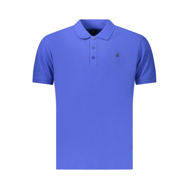 U.S. Grand Polo Blaues Baumwoll-Poloshirt für Herren