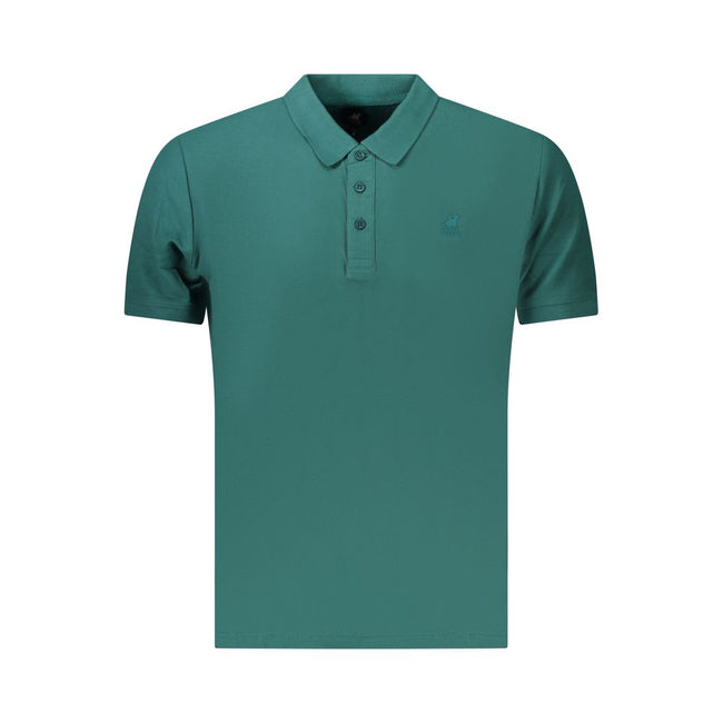 U.S. Grand Polo Grünes Herren-Poloshirt aus Baumwolle